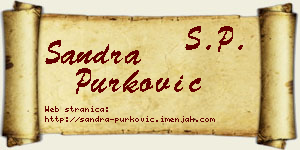 Sandra Purković vizit kartica
